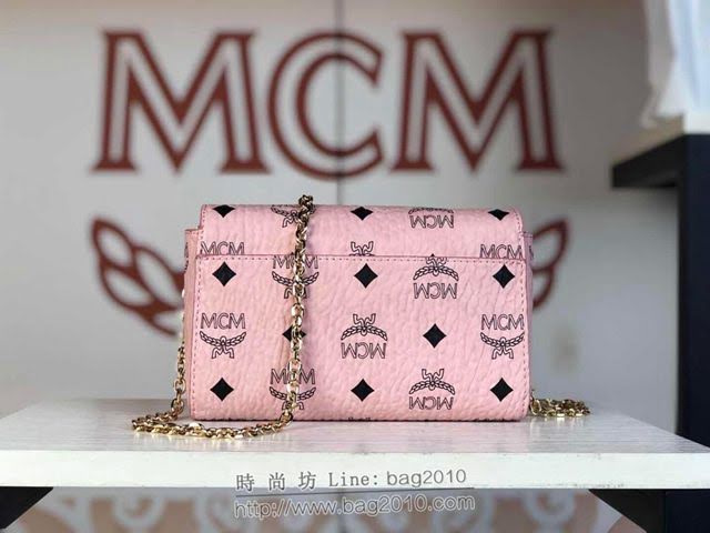 MCM女包 原單 6225小號 Patricia鏈條包 復古印花 信封式手拿包 MCM鏈條斜挎包  mdmc1455